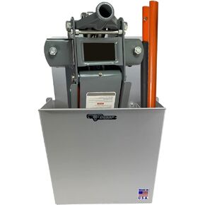 Pit Posse PP3351 Aluminum Wall Mount Floor Jack Holder Pouch Stabilizer - Made in USA - Stabilizer for Enclosed Race Trailer Garage Shop Organizer Storage Snowmobile 5th Wheel Toy Hauler (Silver)