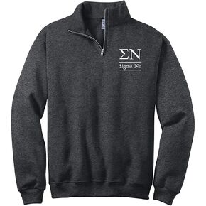 Sigma Nu Quarter Zip Pullover Sweatshirt