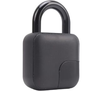 Fingerprint Padlock, Smart Anti Theft Padlock with USB Charging Remotely Authorized Support BT and Mobile Apps Unlocking Keyless Biometric Lock for Gym Sports School Backpack