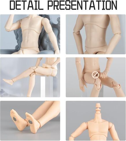 YMY Female Doll Body Obitsu22 Obitsu24 BJD girl Doll for GSC, Blythe,ICY,1/6 Scale Bjd Doll Head (normal white-22cm) in Kuwait