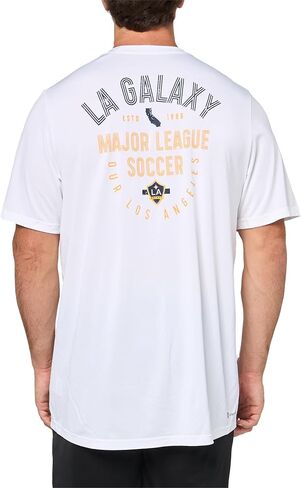 adidas Men's Los Angeles Galaxy Local Stoic Short Sleeve Pre-Game T-Shirt in Saudi Arabia