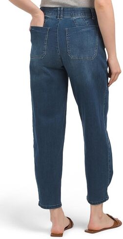 بنطال Democracy Ab Solution Skyrise Barrel Leg، أزرق مطوي، 12 in Kuwait