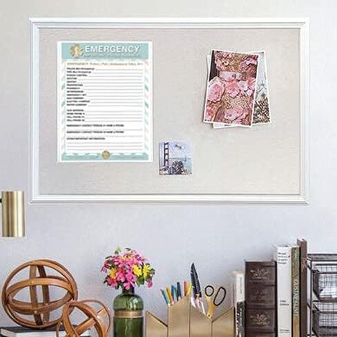 TLC Safety By Design Premium Emergency 8.5" x 11" Contact Cards in Magnetic Sleeve Large Format Refrigerator Safety Important Phone Numbers (2 Cards and 1 Magnetic Sleeve, Pastel Medical ICE) in Saudi Arabia