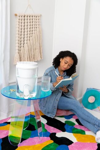 LifeStraw Home Studio Water Filter Dispenser, 10-Cup, Jade Green, BPA-Free Designed for Everyday Protects Against Bacteria, parasites, microplastics, PFAS, Lead, and Improves Taste in Kuwait