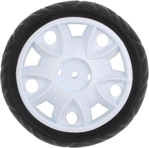 uxcell 4pcs 170mm Dia Plastic Single Wheel Pulley Rolling Roller White 8x27mm in Kuwait