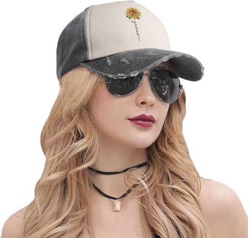 Sunflower Butterfly Baseball Cap Golf Dad Hat Adjustable Original Classic Low Profile Cotton Hat Men Women in Saudi Arabia