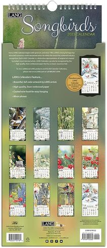 تقويم الحائط العمودي LANG Songbirds™ 2025 (25991079122) in Saudi Arabia