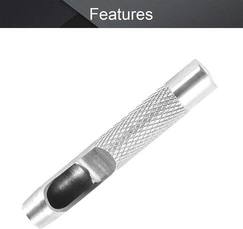 Utoolmart 12mm Round Hollow Punch Leather Craft Punch Tool, Round Carbon Steel Leather Craft Hollow Hole Punch Cutter, 1 Pcs in Saudi Arabia