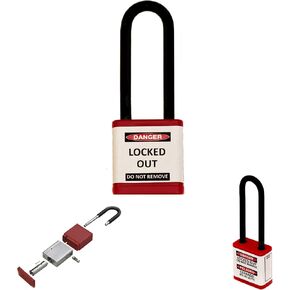 Zing Green Products 710KD-RED جهاز قفل أمان بمفتاح مختلف، 1.75 بوصة × 1.5 بوصة × 0.75 بوصة، أحمر in Kuwait