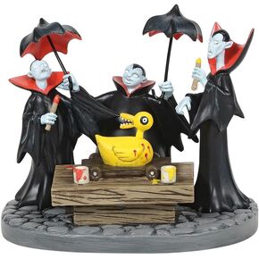 Department 56 Disney The Nightmare Before Christmas Village Accessories Vampire Brothers Prepare The Duck Toy Figurine, 3.42 Inch, Multicolor