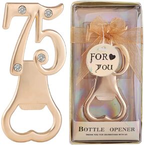 16PCS Bottle Openers Wedding Party Favors for Guests Party Decorations,90th Birthday,90th Anniversary Golden Wedding Bridal Shower Souvenirs Bottle Opener (16,Black 90)