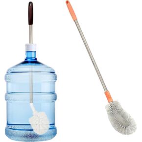 2-Pack Bucket Brush, Kettle Brush, Bottle Brush for Cleaning Extra Long Bottles, Gallon Jug Cleaner, Gallon Bottle Brush, Water Bottle Cleaner.