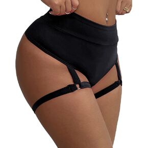 Women's Booty Shorts with Garters High Waisted Sexy Hot Pants Butt Lifting Sports Leggings Gym Running Pole Dance Yoga