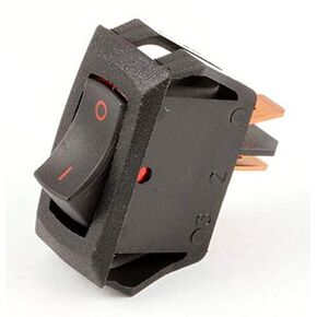Carling Technologies RA901-VB-B-9-V X2 Switch, Rocker, Spst, 16A, 250V, Black (Pack of 2)