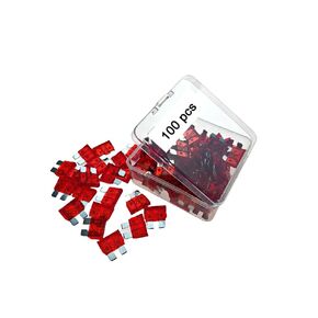 (100 Pcs) 10 Amp, 10A Standard Blade Fuse, 10A Standard Car Fuse, 10A Automotive Blade Fuse, 10A Car Fuse, suiable for Car/RV/Truck/Motorcycle Assorted Set with 4 Pack fuse pullers.