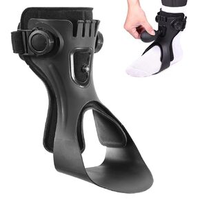 AFO Foot Drop Brace,Medical Ankle Foot Orthosis for Hemiplegia Stroke Varus Walking Support Shoes,Ankle Brace Stabilizer with Inflatable Airbag (Right, Small)