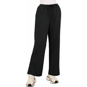 Amazhiyu Women's Fleece High Waist Wide Leg Sweatpants Drawstring Winter Pants