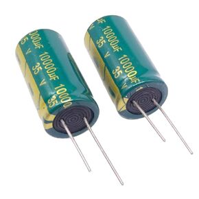 2pcs Electrolytic Capacitors 10000uF 10000mfd 35V +105 deg C Radial 18 x 38mm