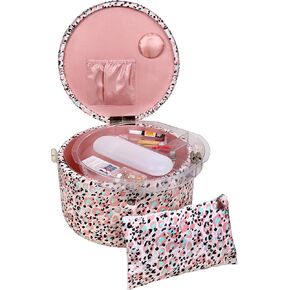 SINGER Large Premium Round Sewing Basket Paisley Floral Print with Matching Zipper Pouch in Kuwait