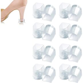 Latin Heel Cap,High Heel Protective Heel Caps,Dance Heel Cover,Heel Stoppers Heel Repair Caps,Transparent High Heel Cover Cups Perfect for Weddings Races Formal Occasions and Events
