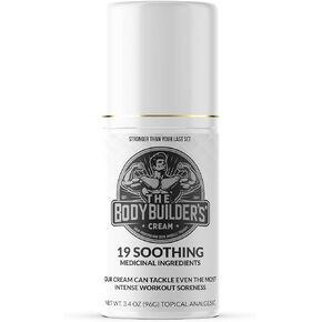 The BodyBuilder's Cream - Nuclear Strength Sore Muscle Therapy Soothing Analgesic Cream for Bodybuilders, Weightlifers and Athletes