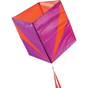 In the Breeze 3071 — Tie Dye Double Box Kite — Easy-Flying, Single-Line Colorful Kite; Kite Line Included