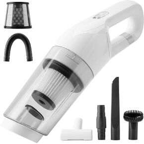 Handheld cordless vacuum cleaner, Car accessories portable 10000PA high power wireless rechargeable Hepa vacuum cleaner for auto detailing, Household small wet dry pet hair carpet sofa bed cleaner