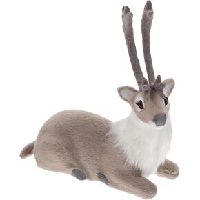 MAGICLULU 1Pc Deer Figurines Plastic Reindeer Sculpture Forest Animals Figures for Holiday Christmas Decorations