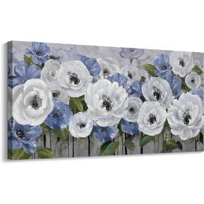 Mofutinpo Blue Wall Art Large Canvas Art Wall Decor Abstract Wall Art Blue Modern Home Decor Office Wall Decor Home Decorations for Living Room Minimalist Bedroom Artwork 29×58IN