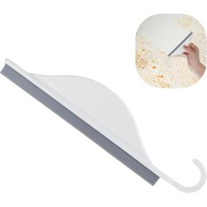 Shower Glass Cleaner Squeegee with Hanging Hook, Mini Silicone Squeegee Kitchen Squeegee for Cleaning Sink, Bathroom, Glass, Car Windows Wiper Scraper