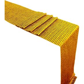 Gold Table Runner,Satin Premium Table Runners, for Dining and Living Rooms, Wedding Party Events Decoration, Birthday Parties, Hotels Banquets Decorations (1pcs, Gold 11*63inch)
