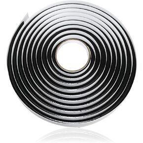 Butyl Sealant Tape for Car Headlight, 13 FT Butyl Rubber Sealing Tape, Black Butyl Caulking Tape, Automotive RV Butyl Rubber Window Sealant for Taillights Windshield Doors