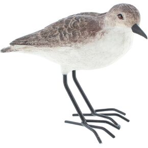 The Bridge Collection Realistic Shorebird Figure - Resin Sandpiper Bird Statue - Tabletop Beach Decor for Lake House, Coastal Decor - Oceanside Decor Accents for Home