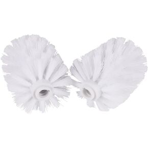 2PCS Universal Toilet Brush Head Replacement Hotel Home Cleaning Tool Fit for Most of Cleaning Holders(White)