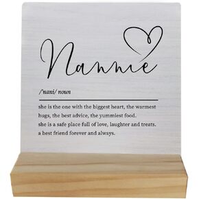 Ayxvt Wooden Sign for Grandma - Grandma Gifts, Grandma Definition Wood Plaque Sign Desk Decor, Gifts for Grandma, Grandma Gifts from Grandchildren, Best Grandma Gifts