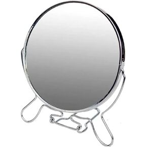 6inch Vanity Mirror Makeup Mirror with Stand,Simple Portable Travel Mirror with Stand for Handheld Table Wall-Mounted Use for Home Bathroom