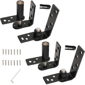 2 Pack Swing Door Hinge, Hardware Commercial Saloon Door Hinges Heavy Duty, 180 Degree Rotation for Swinging Cafe Door Hardware Hinges