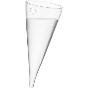 Kichvoe Clear Glass Wall Vase Cone Wall Flower Vase Wall Hanging Vase Bottle Propagation Planter Container Air Plant Holder for Bedroom Kitchen Living Room Office