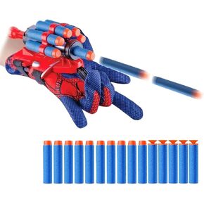 keivon Spider Gloves Man Web Shooter for Kids, Launcher Spider Kids Plastic Cosplay Glove Hero Movie Launcher Wrist Toy Set Funny Decorate Children Funny Educational Toys