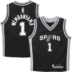 Victor Wembanyama San Antonio Spurs NBA Kids 4-7 Black Icon Edition Player Jersey
