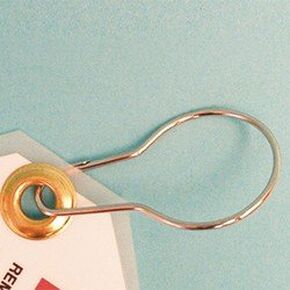 Accuform HTL175 Snap Hook Loop, Legend "(Blank)", Zinc-Plated Steel, 1 1/2" x 2 13/16", Silver