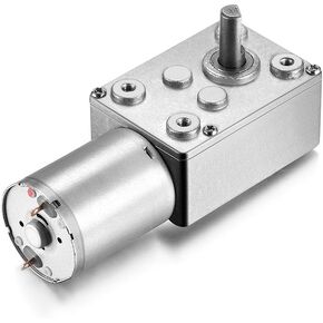 uxcell DC 12V 9RPM Worm Gear Motor 6mm Shaft High Torque Turbine Reducer