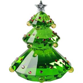 Green Crystal Christmas Tree Holiday Collection Table top Ornament Home Decor