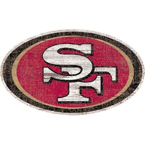 NFL San Francisco 49ers Unisex San Francisco 49ers Team Logo 8in Cutout, Team Color, 8 inch