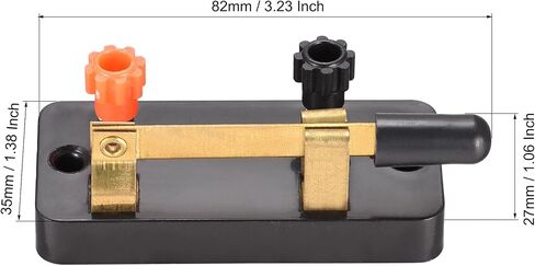 uxcell Single Pole Switch Physics Laboratory Equipment Single Pole Single Throw (SPST) Switch, Black Red Copper Tone, 5Pcs in Saudi Arabia