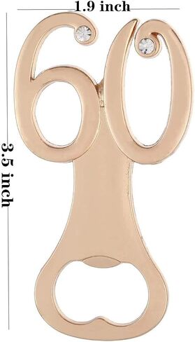 16PCS Bottle Openers Wedding Party Favors for Guests Party Decorations,90th Birthday,90th Anniversary Golden Wedding Bridal Shower Souvenirs Bottle Opener (16,Black 90) in Saudi Arabia