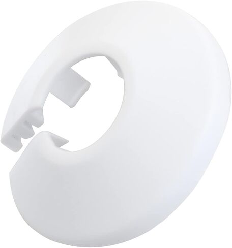 8 Pcs 16mm Pipe Cover Decoration PVC Radiator Escutcheon Water Pipe Wall Cover, White in Kuwait