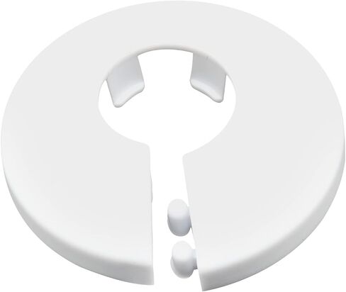 8 Pcs 16mm Pipe Cover Decoration PVC Radiator Escutcheon Water Pipe Wall Cover, White in Kuwait