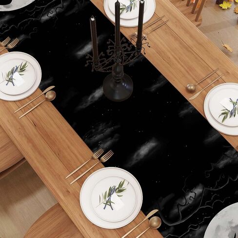 كابوس قبل عيد الميلاد عيد الميلاد مفرش طاولة الهالوين بطول 72 بوصة جاك سكلينجتون سالي زيرو أوجي بوجي ديكورات ومستلزمات الهالوين للمنزل in Kuwait