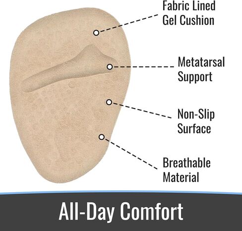 Steins Ultimate Comfort Gel Metatarsal Heel Pads for Shoes Women | Premium Ball of The Foot Shoe Inserts | All-Day Relief Anti-Slip Grip, One-Size-Fits-All Heel Inserts for Women (W) - 4/pk in Saudi Arabia